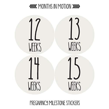 Monthly Pregnancy Growth Stickers for Expecting Moms