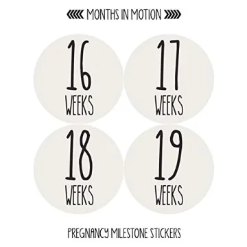 Monthly Pregnancy Growth Stickers for Expecting Moms