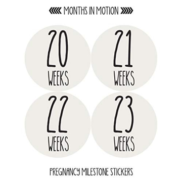 Monthly Pregnancy Growth Stickers for Expecting Moms