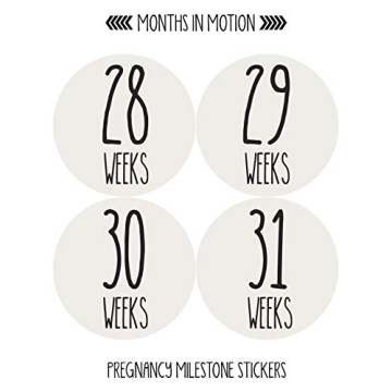 Monthly Pregnancy Growth Stickers for Expecting Moms