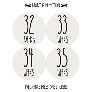 Monthly Pregnancy Growth Stickers for Expecting Moms