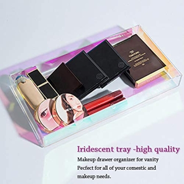 Colorful Acrylic Makeup Tray for Stylish Makeup Storage