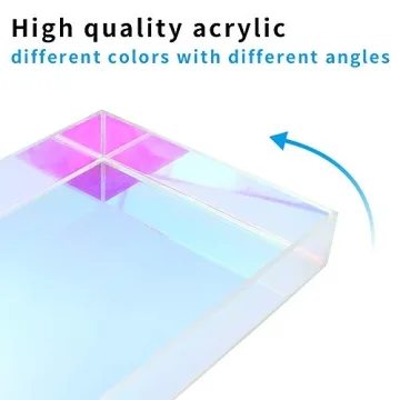 Colorful Acrylic Makeup Tray for Stylish Makeup Storage