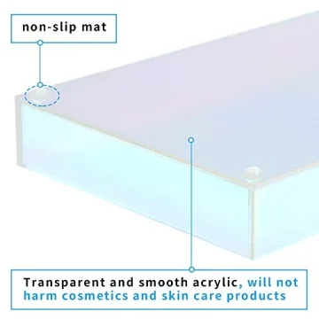 Colorful Acrylic Makeup Tray for Stylish Makeup Storage