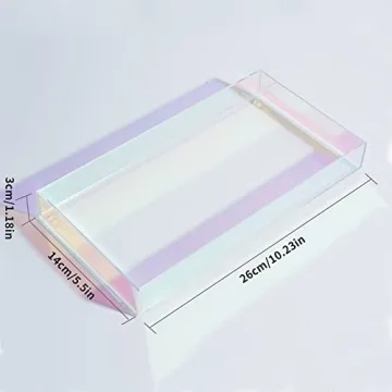 Colorful Acrylic Makeup Tray for Stylish Makeup Storage