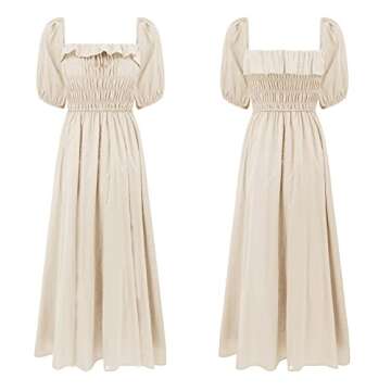 Elegant R.Vivimos Summer Cotton Midi Dress for Women