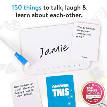 Answer This - Friends - How Well Do You Know Your Family & Friends? - Fun Party Card Game for Teens & Adults - Great Conversation Starter