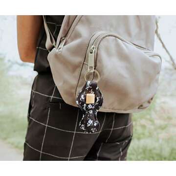 ZARIO Chapstick Holder Lanyard Keychain - 5 Pack Neoprene Lip Balm Holder