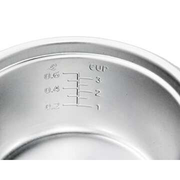 Elite Gourmet ERC-003 Electric Rice Cooker with Automatic Keep Warm Makes Soups, Stews, Grains, Hot Cereals, White, 6 Cups Cooked (3 Cups Uncooked)