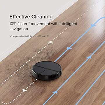roborock E4 Robot Vacuum Cleaner, Smart Navigation Robotic Vacuum, 2000Pa Strong Suction, 200 min Ru...