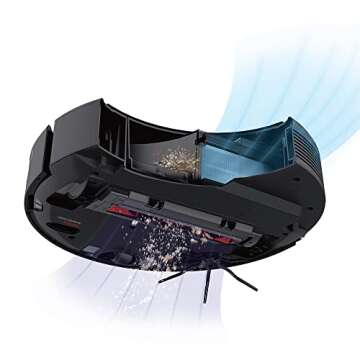 roborock E4 Robot Vacuum Cleaner, Smart Navigation Robotic Vacuum, 2000Pa Strong Suction, 200 min Runtime, Self-Charging, APP Control, Perfect for Pet Hair, Carpet, Larger Home, Works with Alexa