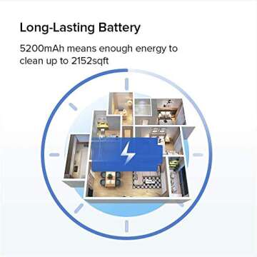 roborock E4 Robot Vacuum Cleaner, Smart Navigation Robotic Vacuum, 2000Pa Strong Suction, 200 min Runtime, Self-Charging, APP Control, Perfect for Pet Hair, Carpet, Larger Home, Works with Alexa