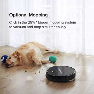 roborock E4 Robot Vacuum Cleaner, Smart Navigation Robotic Vacuum, 2000Pa Strong Suction, 200 min Runtime, Self-Charging, APP Control, Perfect for Pet Hair, Carpet, Larger Home, Works with Alexa
