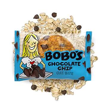 Bobo's Oat Bites, Original with Chocolate Chips, 1.3 oz Bites (30 Pack Box), Gluten Free Whole Grain...
