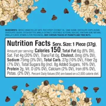 Bobo's Oat Bites, Original with Chocolate Chips, 1.3 oz Bites (30 Pack Box), Gluten Free Whole Grain Snack, Vegan On-The-Go