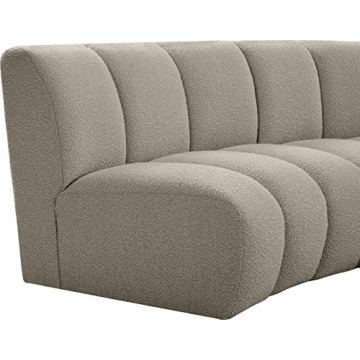 Meridian Infinity Collection Modern 5pc Sectional Upholstered