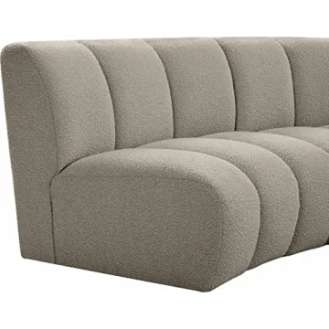 Meridian Infinity Collection Modern 5pc Sectional Upholstered