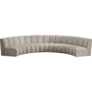 Meridian Infinity Collection Modern 5pc Sectional Upholstered