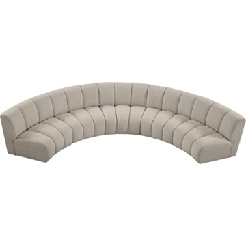 Meridian Infinity Collection Modern 5pc Sectional Upholstered
