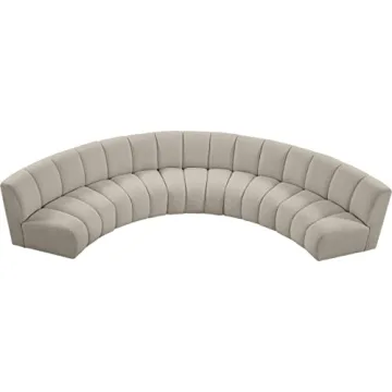 Meridian Infinity Collection Modern 5pc Sectional Upholstered