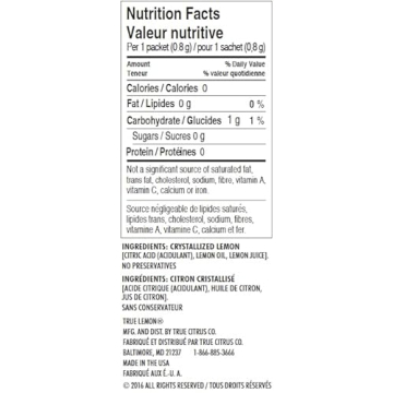 True Lemon Original Lemonade Drink Mix Packets - 100 Count