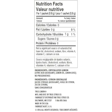 True Lemon Original Lemonade Drink Mix Packets - 100 Count