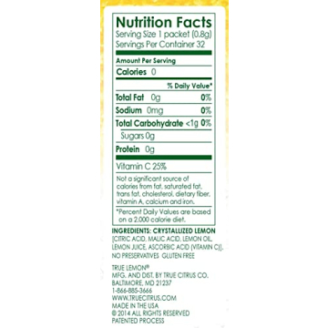 True Lemon Original Lemonade Drink Mix Packets - 100 Count