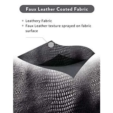 CRZ YOGA Women's Longline Matte Faux Leather Sports Bras - Strappy Wirefree Padded Medium Impact Workout Crop Tank Top Faux Leather Black Lizard Small