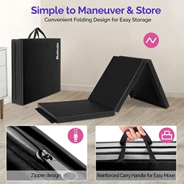 Matladin 6' Folding Tri-fold Gymnastics Exercise Mat