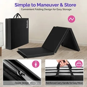 Matladin 6' Folding Tri-fold Gymnastics Exercise Mat