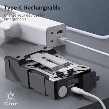 WARSUN DC08 Swivial Flashlight, EDC Flashlight, Led Flashlight, Compact Flashlight, Small Flashlight Rechargable, Back Clip, Magnetic Flashlight Emergency, Walk Dog