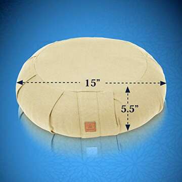 Seat Of Your Soul Meditation Cushion for All Ages Natural