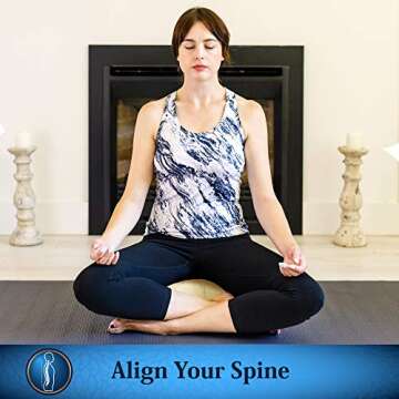 Seat Of Your Soul Meditation Cushion for All Ages Natural