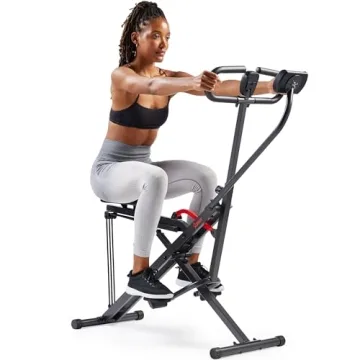Sunny Health & Fitness Duo Motion Row & Squat Multi-Functional Workout Trainer