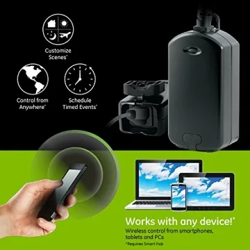 GE Enbrighten Z-Wave Plus Smart Outdoor Switch - Alexa Compatible