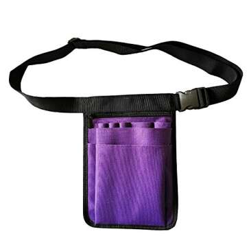 Nurse Utility Organizer Belt Fanny Pack Hip Bag Waist Pack Pouch Case for Medical Scissors Care Kit ...
