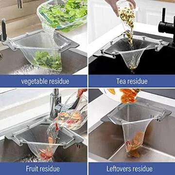 Triangle Tri-Holder Filter with 150 Sink Strainer Bags