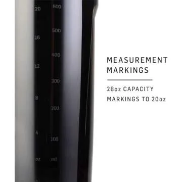 BlenderBottle Strada Shaker Cup Perfect for Protein Shakes and Pre Workout, 28-Ounce, Purple