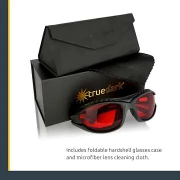 TrueDark Twilights Classic Blue Light Blocking Glasses - Reduce Eye Strain and UV Glare for Better Sleep - Men & Women - Computer Screen, Gaming, TV, Phone - by Dave Asprey