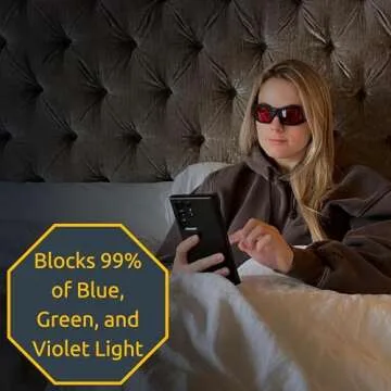 TrueDark Twilights Classic Blue Light Blocking Glasses - Reduce Eye Strain and UV Glare for Better Sleep - Men & Women - Computer Screen, Gaming, TV, Phone - by Dave Asprey
