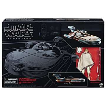 STAR WARS The Black Series Luke Skywalker Landspeeder & Figure