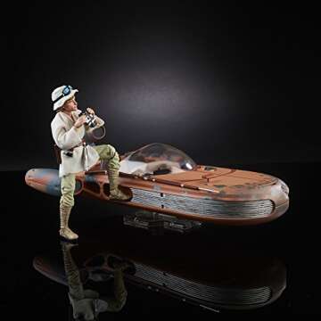 STAR WARS The Black Series Luke Skywalker Landspeeder & Figure
