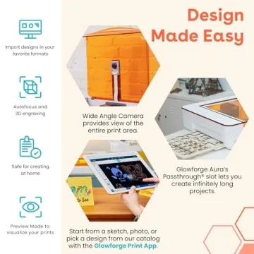 Glowforge Aura Laser Engraver Cutter for All Creatives