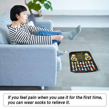 TrelaCo Foot Massage Mat for Relaxation and Reflexology