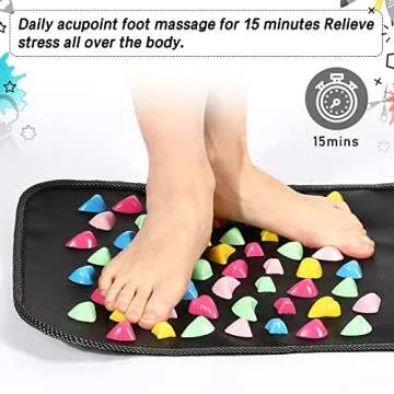 TrelaCo Foot Massage Mat for Relaxation and Reflexology