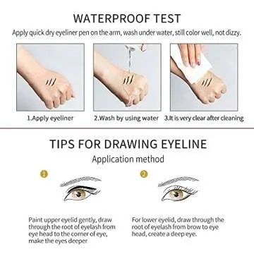 6Pcs White Silver Black Brown Shimmer Glitter Gel Eyeliner Eye Pencil Pen Set,Shimmer Glitter Eye Liner Shadow Pencils colorful Kit delineadores de colores para ojos,delineador punta plumon negro