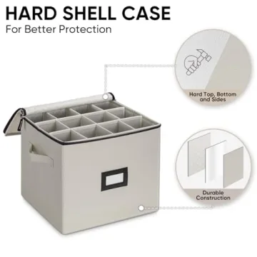 BALEINE China Storage Containers for Safe Dinnerware Transport