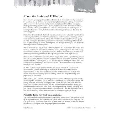 The Outsiders Instructional Guide for Grades 6-12 Education