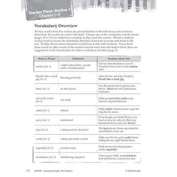 The Outsiders Instructional Guide for Grades 6-12 Education