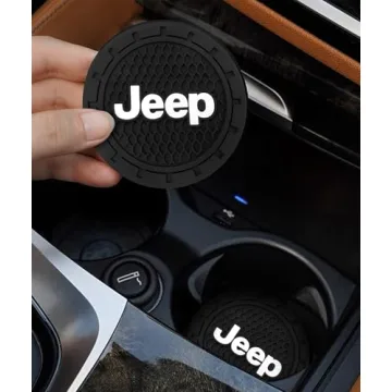 Stylish Car Cup Holder Coasters for Jeep - 2 Pieces